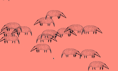 animated gif of badgers